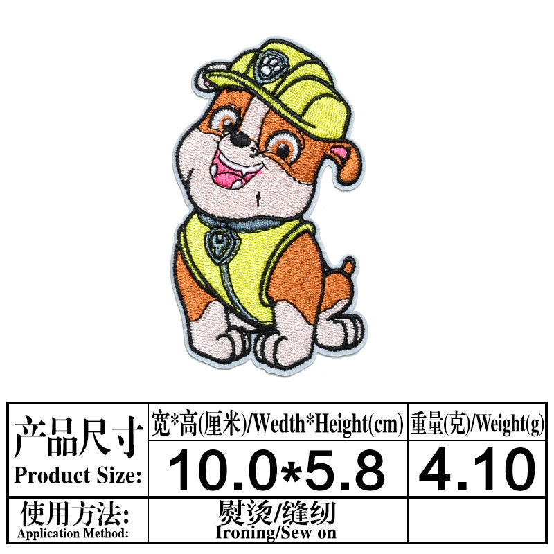 Wholesale cartoon cute dog embroidery DIY patches