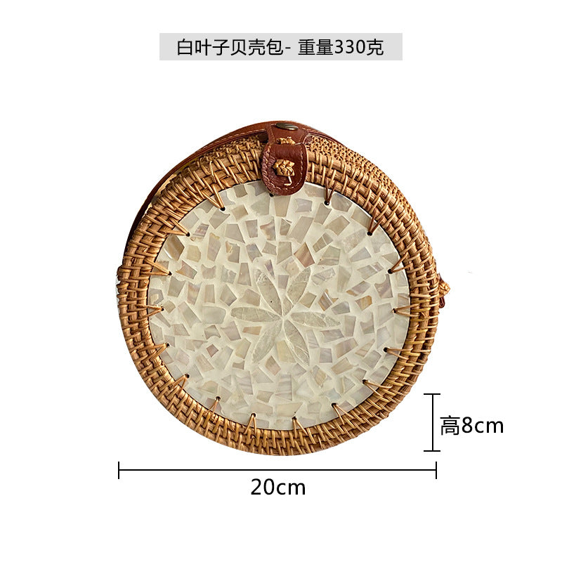 Wholesale Cross-body Colorful Shell Retro Handwoven Shoulder Bag