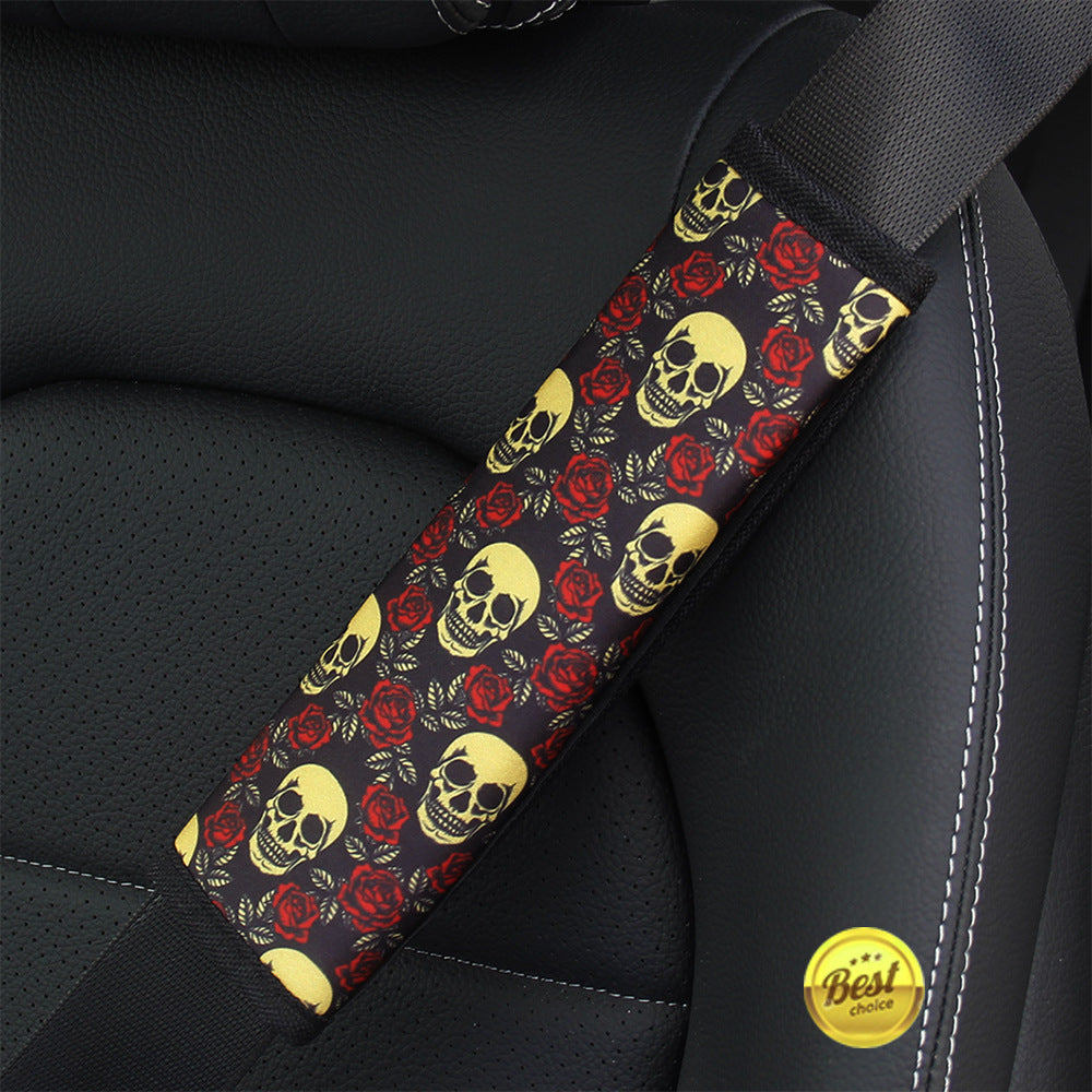 Wholesale Cow Pattern Sunflower Pattern Leopard Pattern Wetsuit Style Car Universal Seat Belt Shoulder Cover