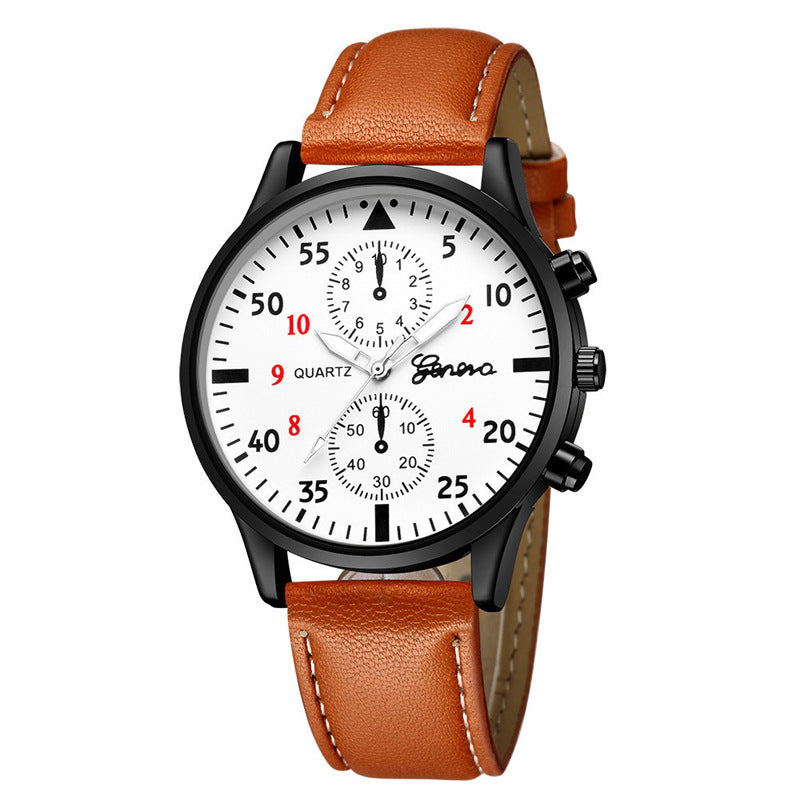 Wholesale PU Strap Men's Versatile Fashion Watch