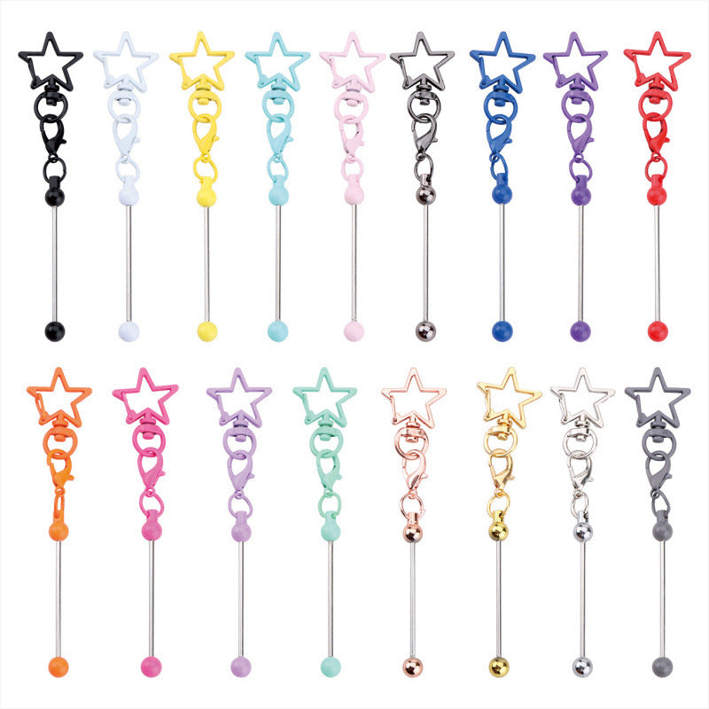 Wholesale Colorful DIY Star Custom Keychain