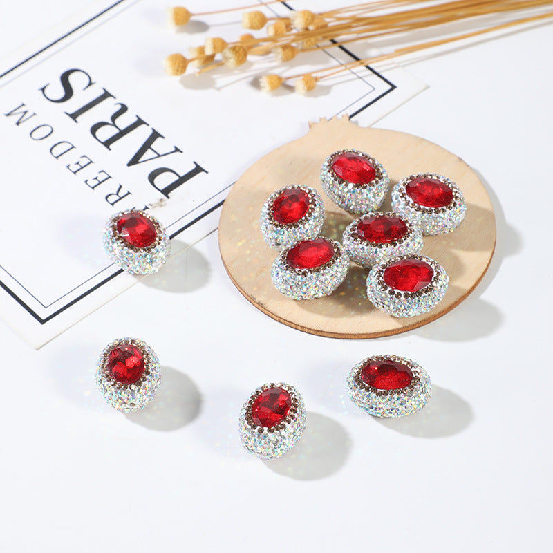 Wholesale Western Princess Diamond Ball Egg Shape Nepal Beads