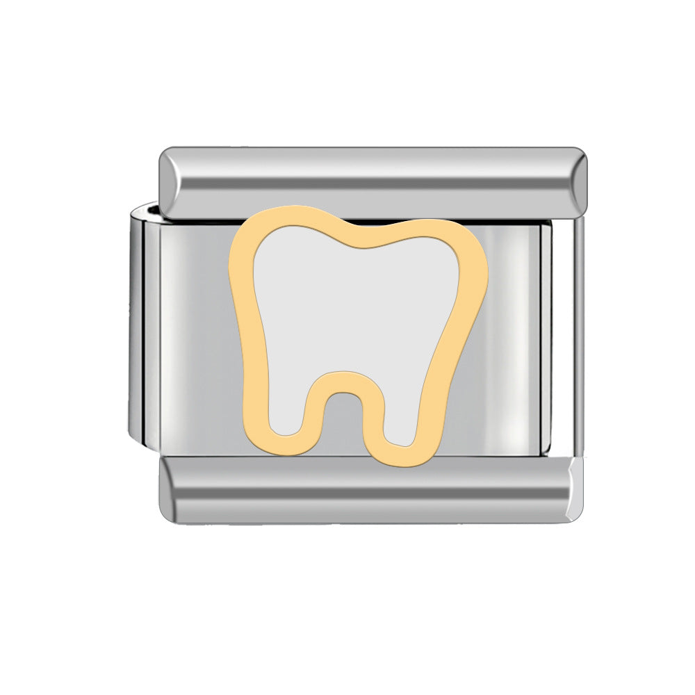 Wholesale Italian Charm Bracelet 9mm DIY Spliced Detachable Number 8 Combination Bracelet