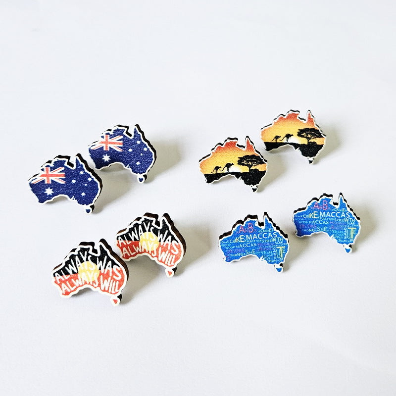 Pendientes de madera del sol al por mayor canalización del sol