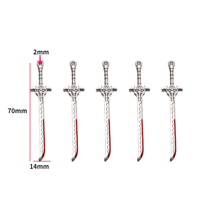 Wholesale 10pcs  Jewelry Accessories 20 Anime Weapons Decorations