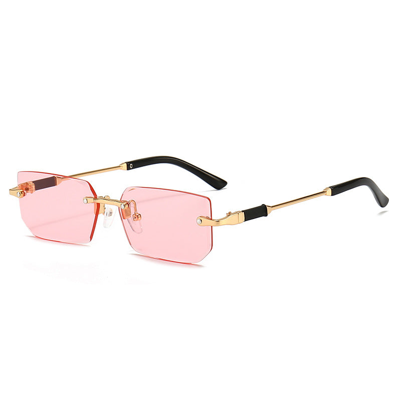 Wholesale Frameless Jelly Colored PC Sunglasses