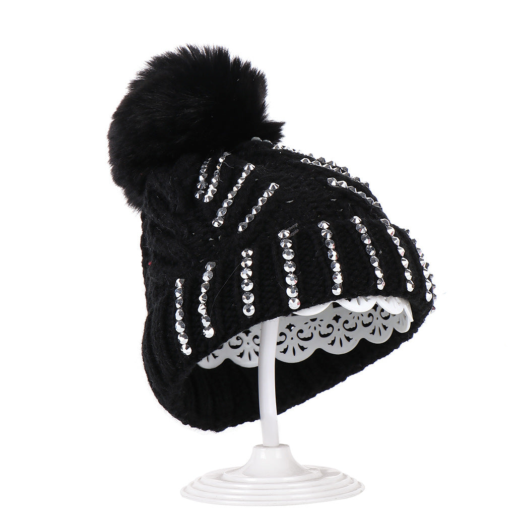 Wholesale Wool Caps with Diamond Balls