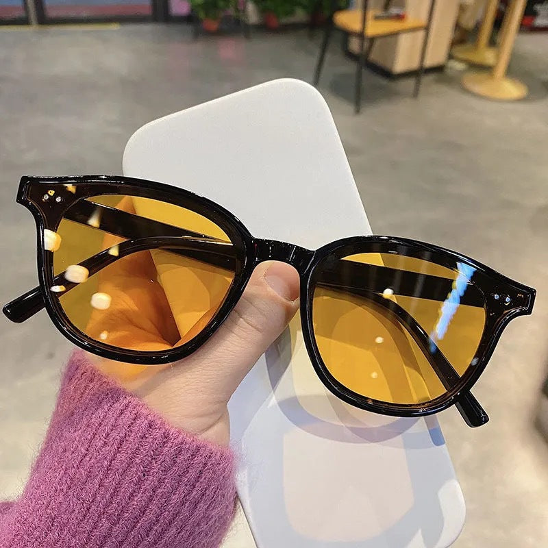 Wholesale Rice Nails Square Fashion Anti-UV Retro Sunglasses