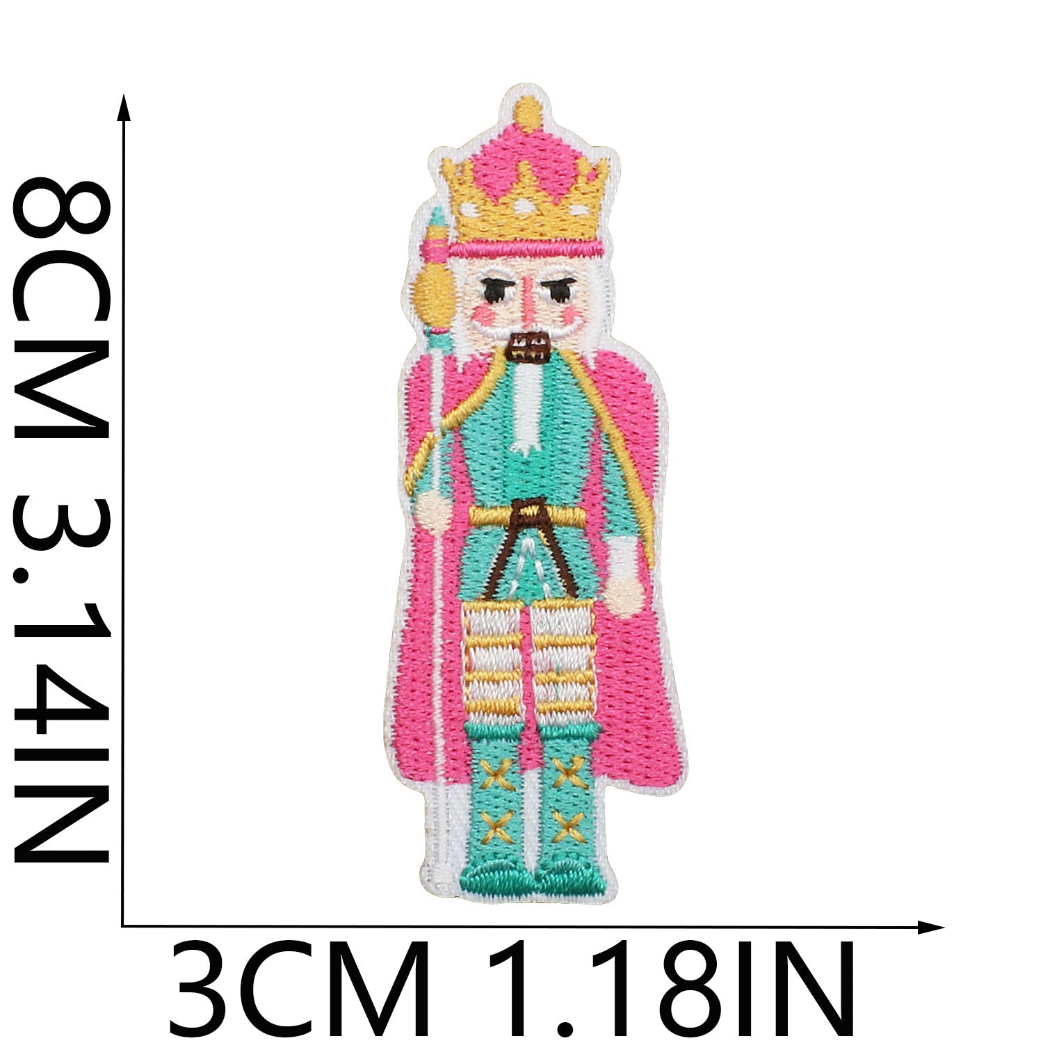 Wholesale Chic Polyester Embroidered Iron On Nutcracker Patch For Clothing Bags DIY Craft Accessory OLY Exclusive