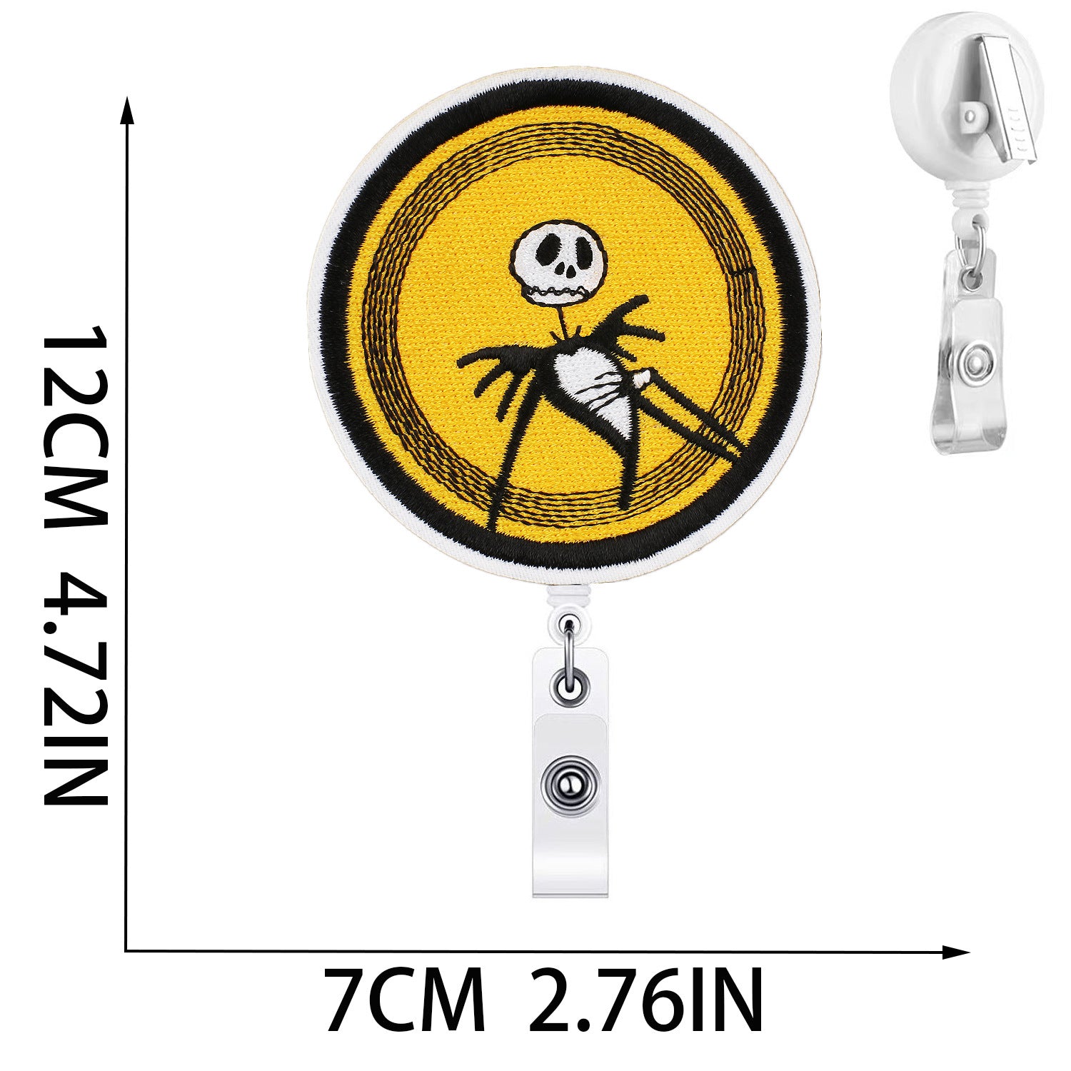 Wholesale Halloween Easy Pull-up Buckle Embroidered Cloth Sticker