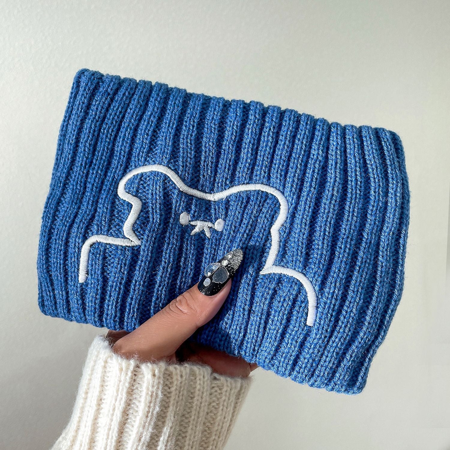 Wholesale 2023 Autumn and Winter Woolen Knitted Wide-brimmed Bear Headband