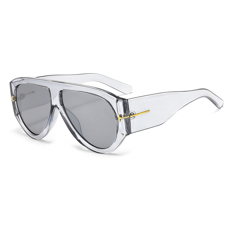 Wholesale Large-frame sunglasses  glasses retro UV-resistant sunglasses