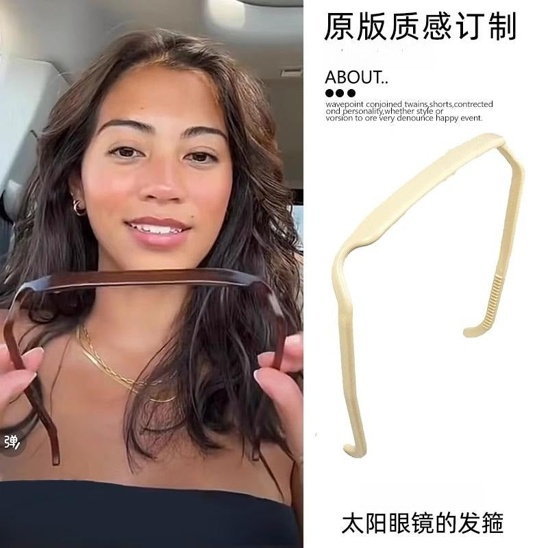 Wholesale Square Glasses Contact Fixed Sunglasses Sunglasses Hair Bands