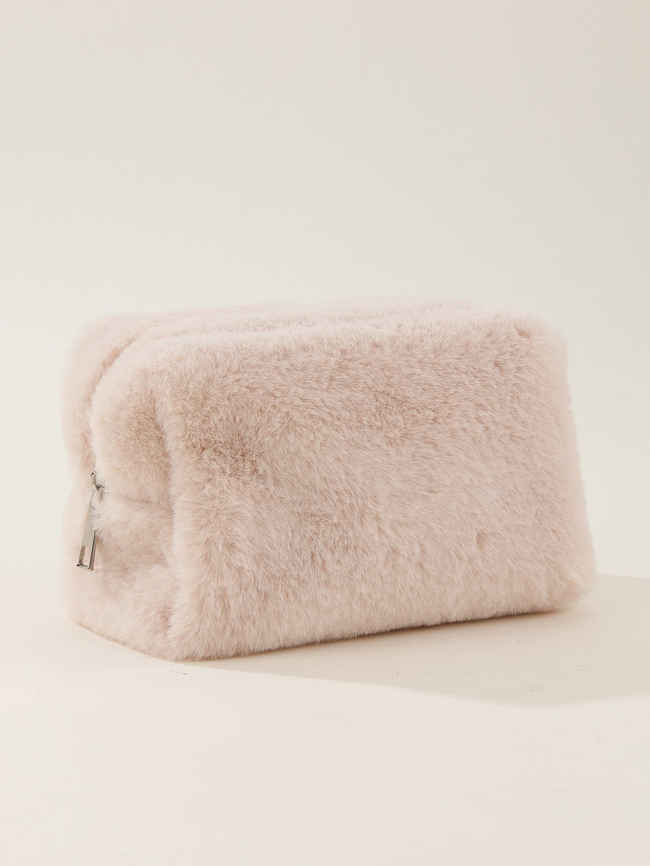 Wholesale Plush Soft and Waxy Solid Color Storage Toiletry Bag