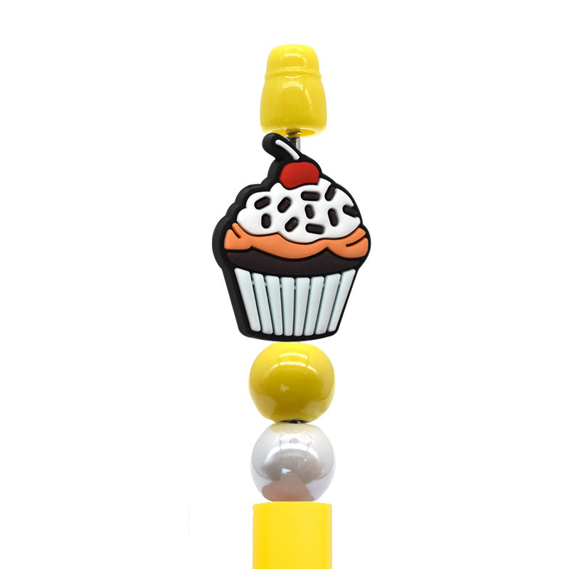 Wholesale   Random 100pcs/pack  Stationery cartoon dessert beads   Focal Beads