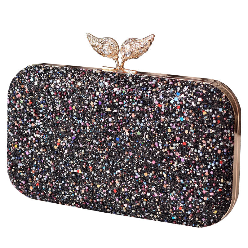 Wholesale Butterfly Decoration Dinner PU Handbags