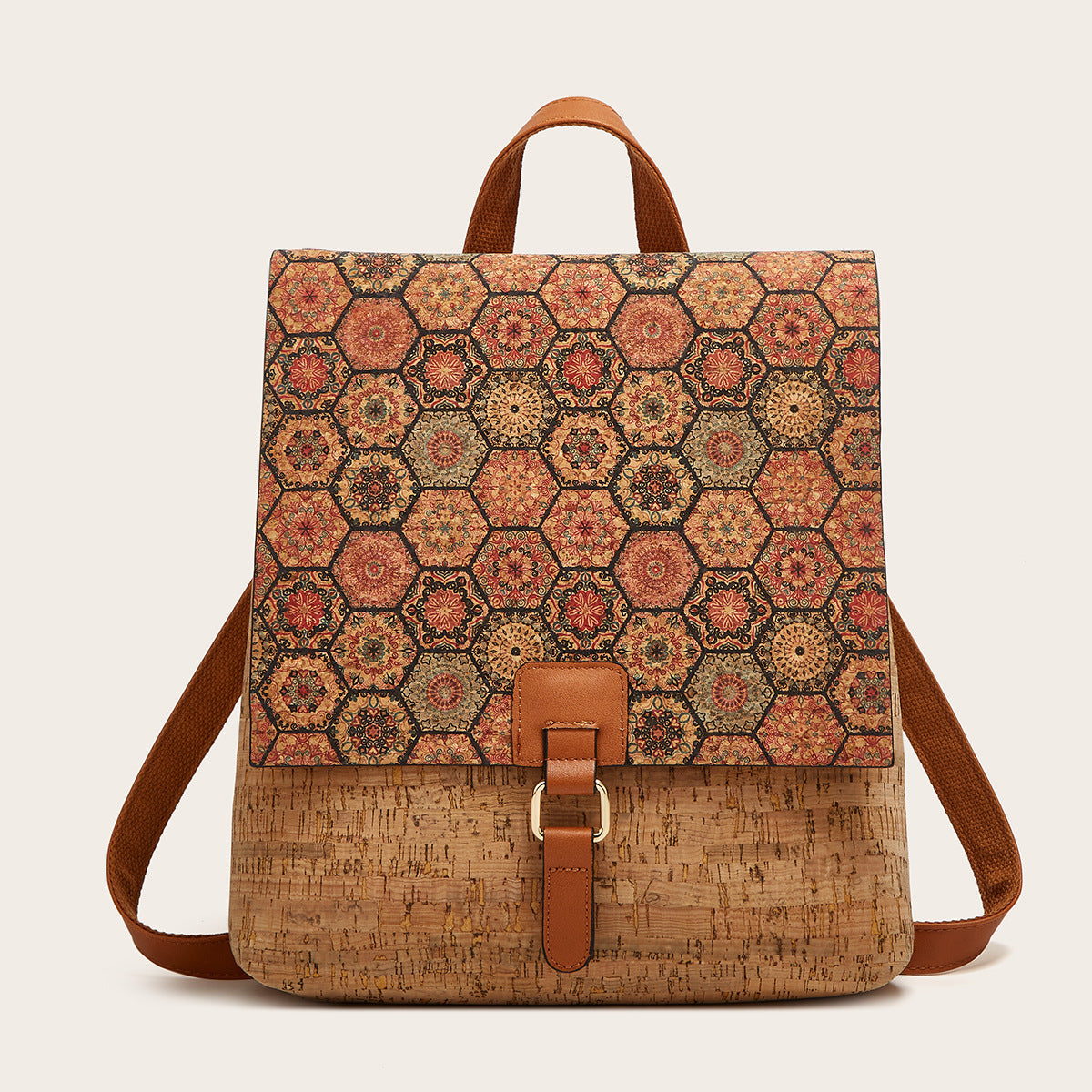 Wholesale Retro Rose Backpacks, Kraft Paper Bags, Leisure Travel Backpacks