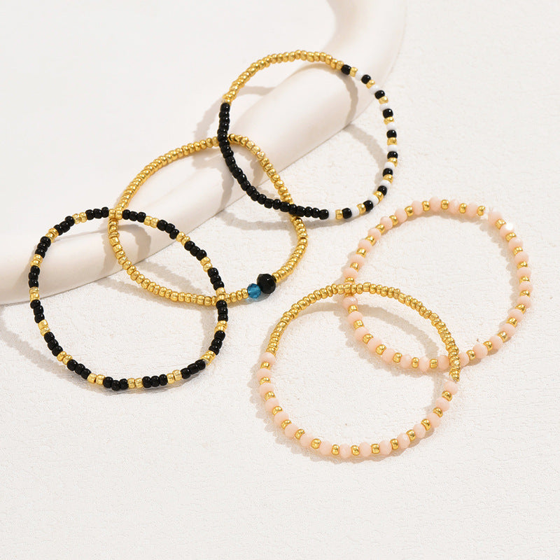Wholesale Bohemian Vacation Layered Bead Bracelets For Women Handmade Fashion Jewelry Accessory Wedding Gift