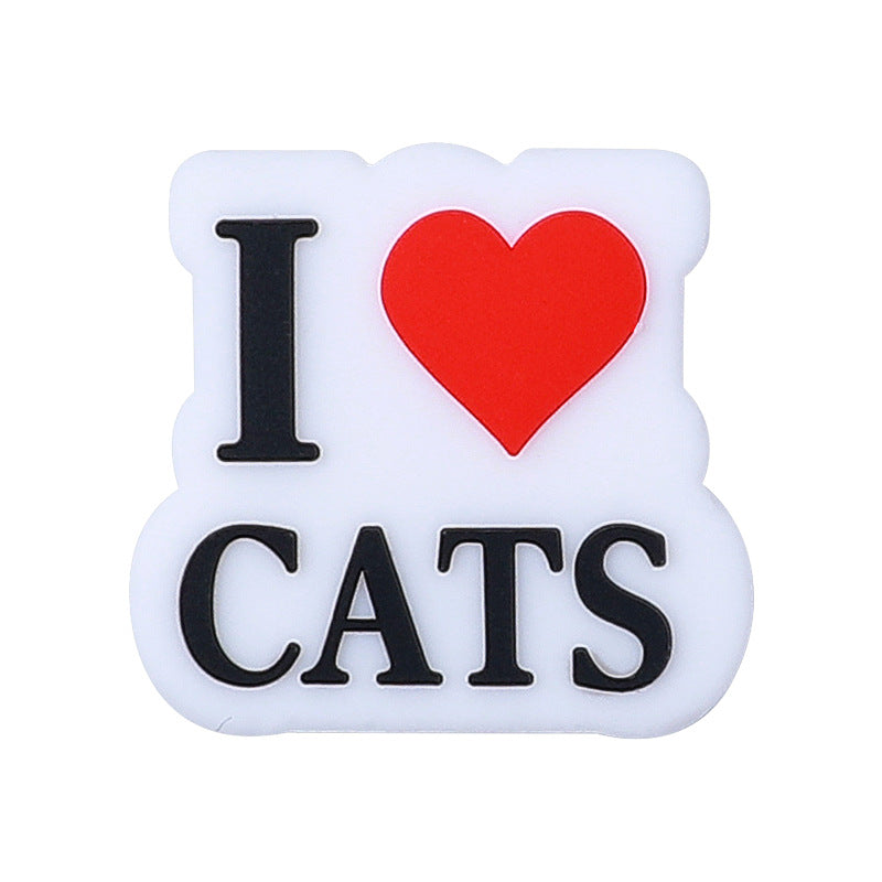 Wholesale 20PCS Kitten Baby Chewable Teether Animal Focus Silicone Beads