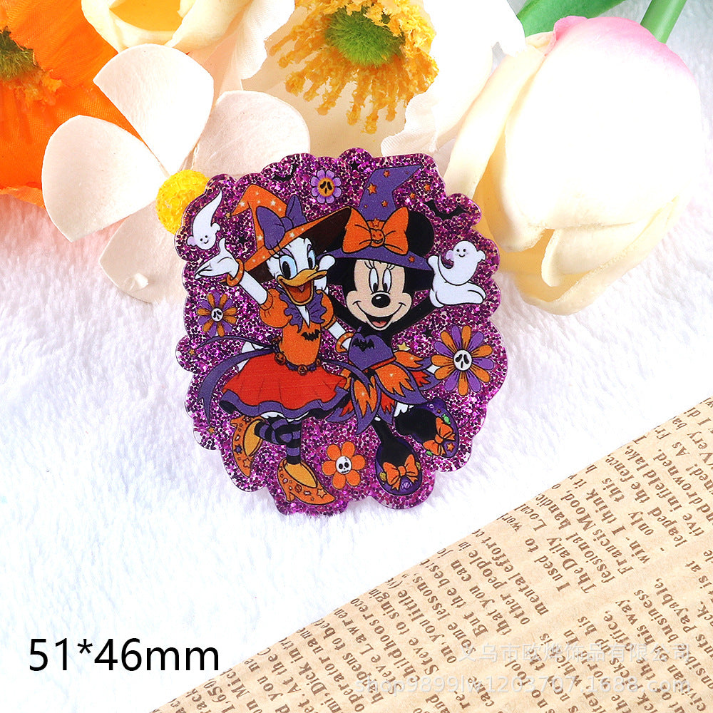 Wholesale 10pcs/pack Cartoon Character Cute Jewelry Pendant Acrylic Pin OLY Exclusive