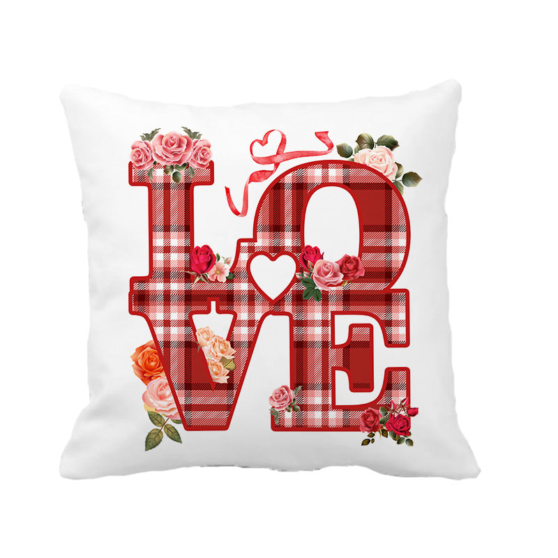 Wholesale Valentine's Day Linen Love Pillow Covers