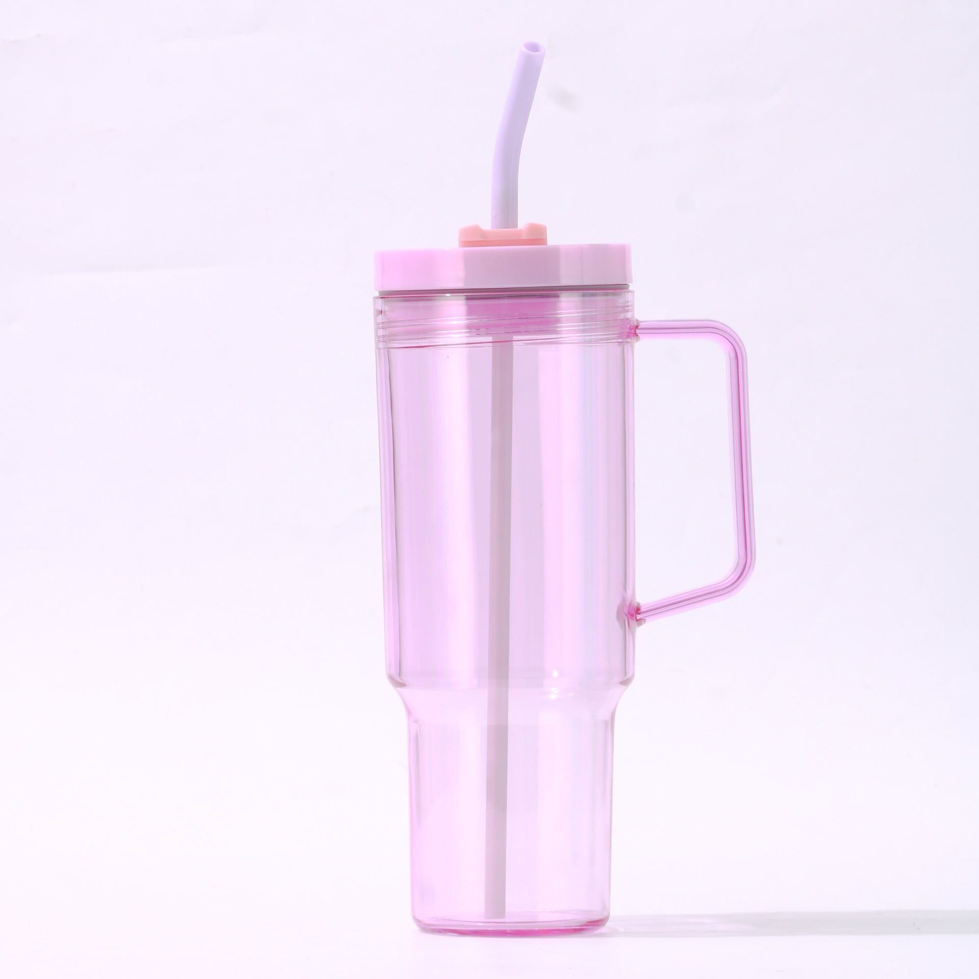 Wholesale 40oz/30oz Car Cup Plastic Handle with Straw Large Capacity Portable Ice Blaster Cup