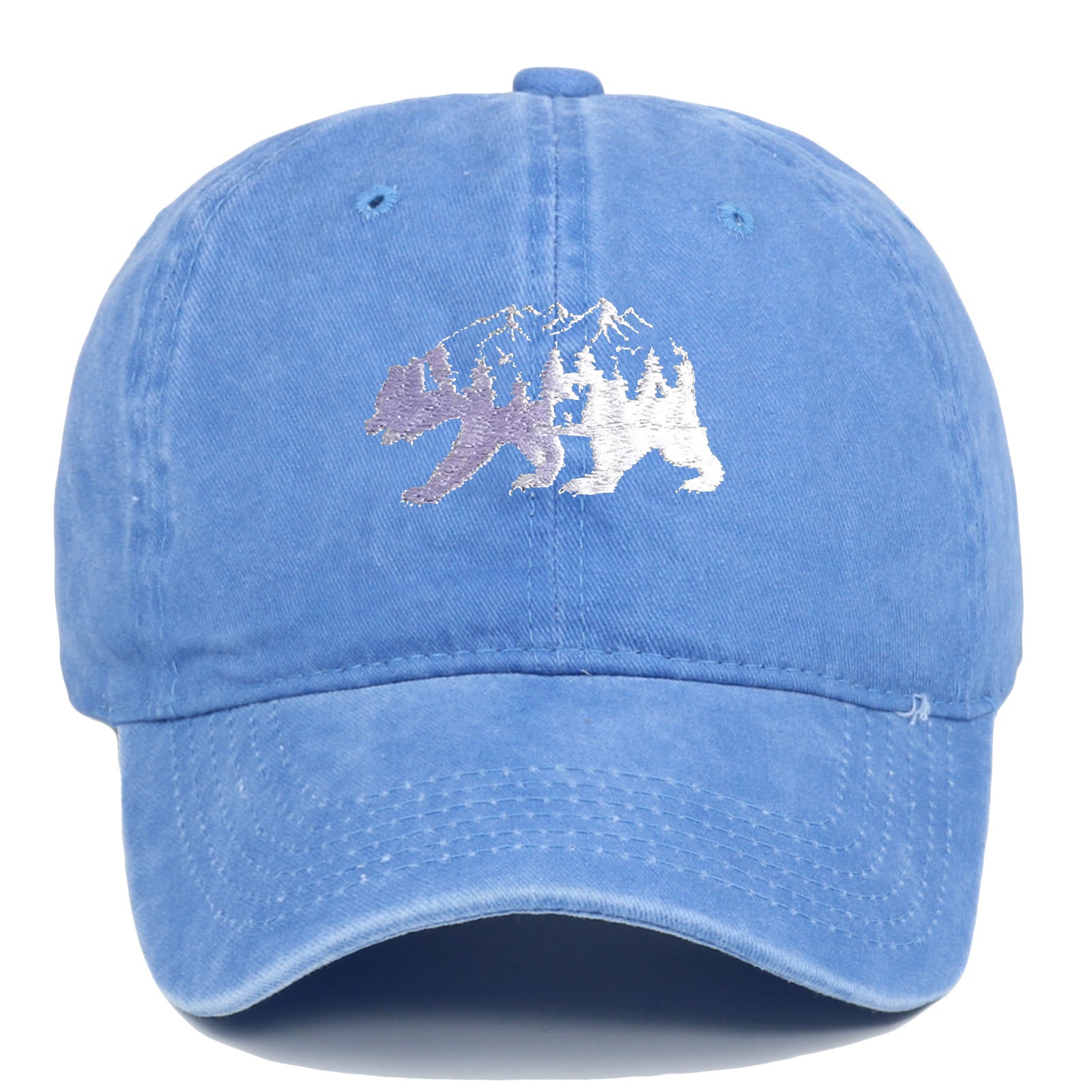 Wholesale Forest Bear Embroidered Baseball Caps