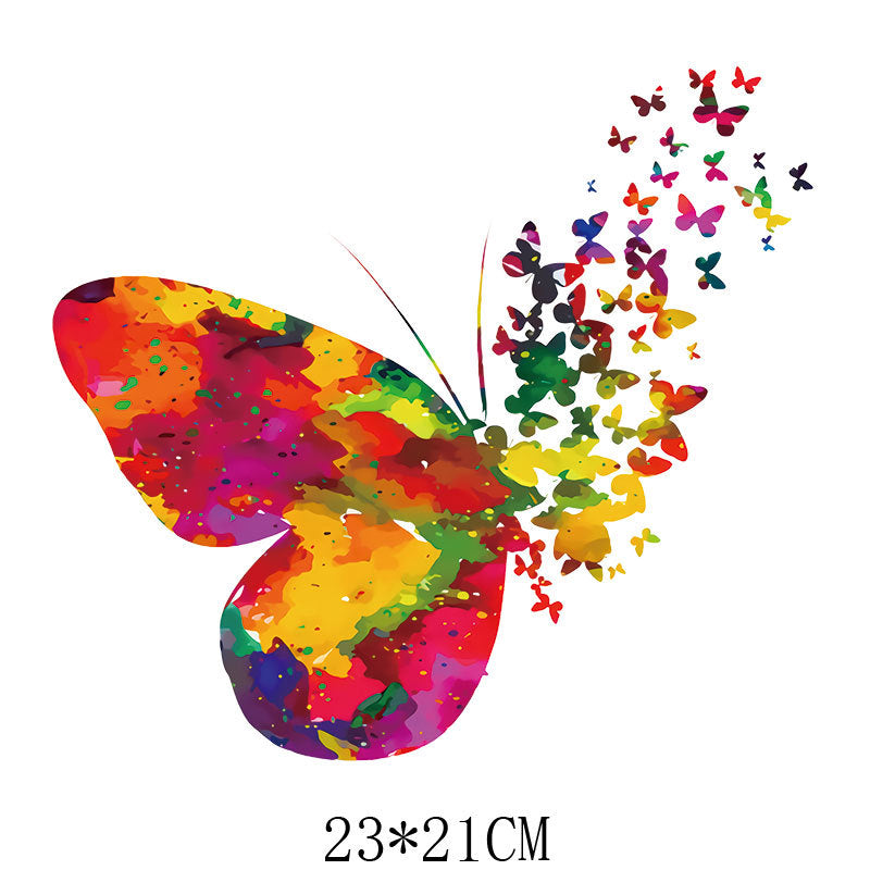 Wholesale Colored butterfly heat transfer UV DTF Ready to Press Transfers Wraps