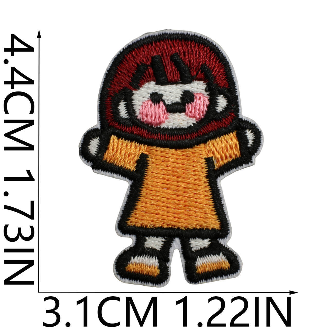 Wholesale Polyester Embroidered Patch Cute Girl Design DIY Clothing Accessory For Kids Boutique Gift