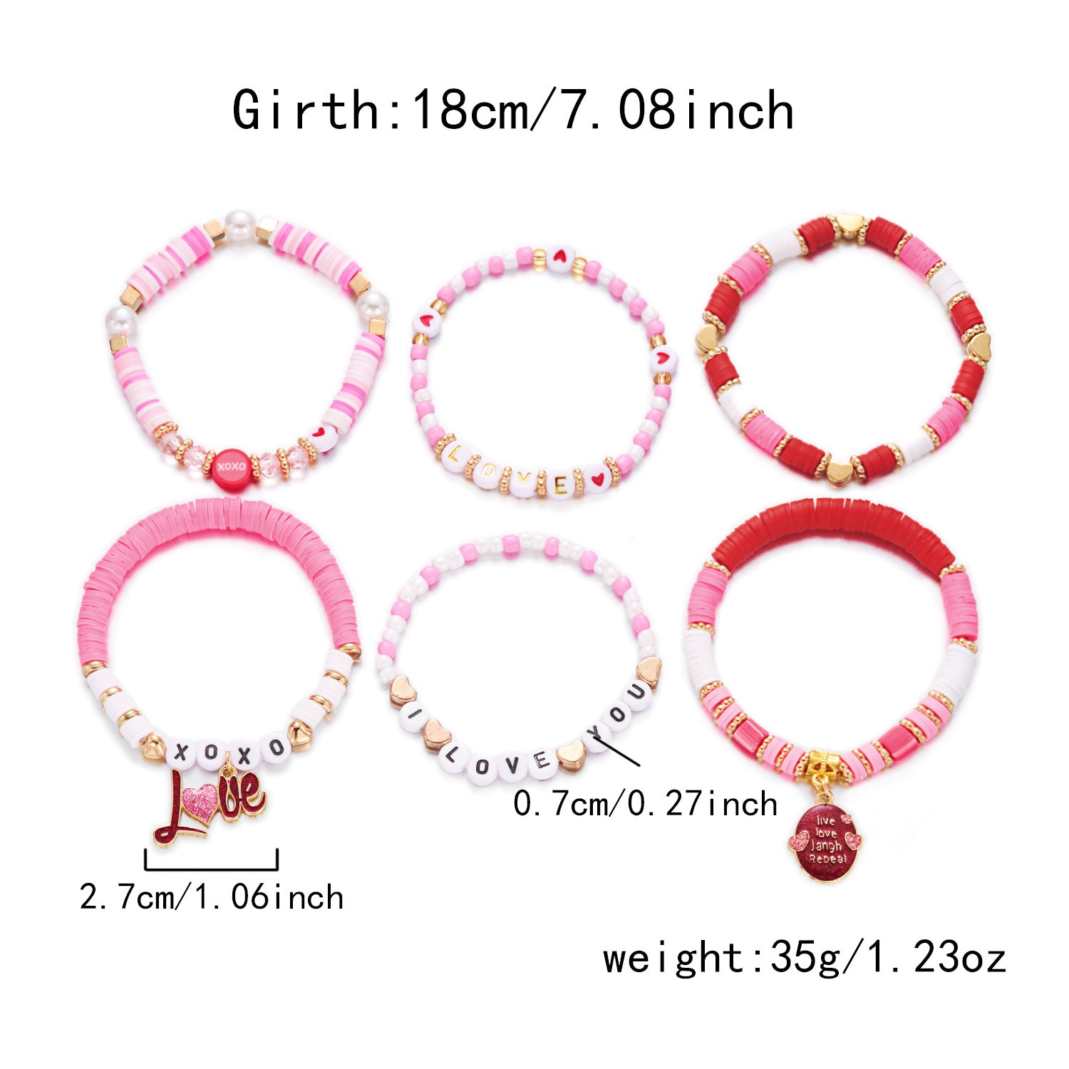 Wholesale Valentine' s Day Love Bracelet Set