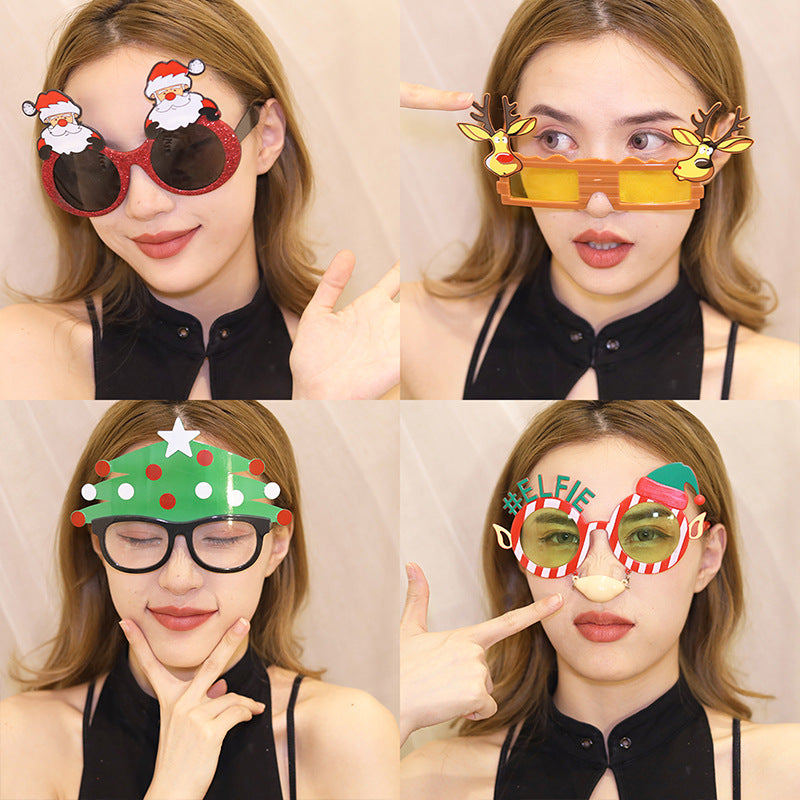 Wholesale ABS Decorative Christmas Glasses