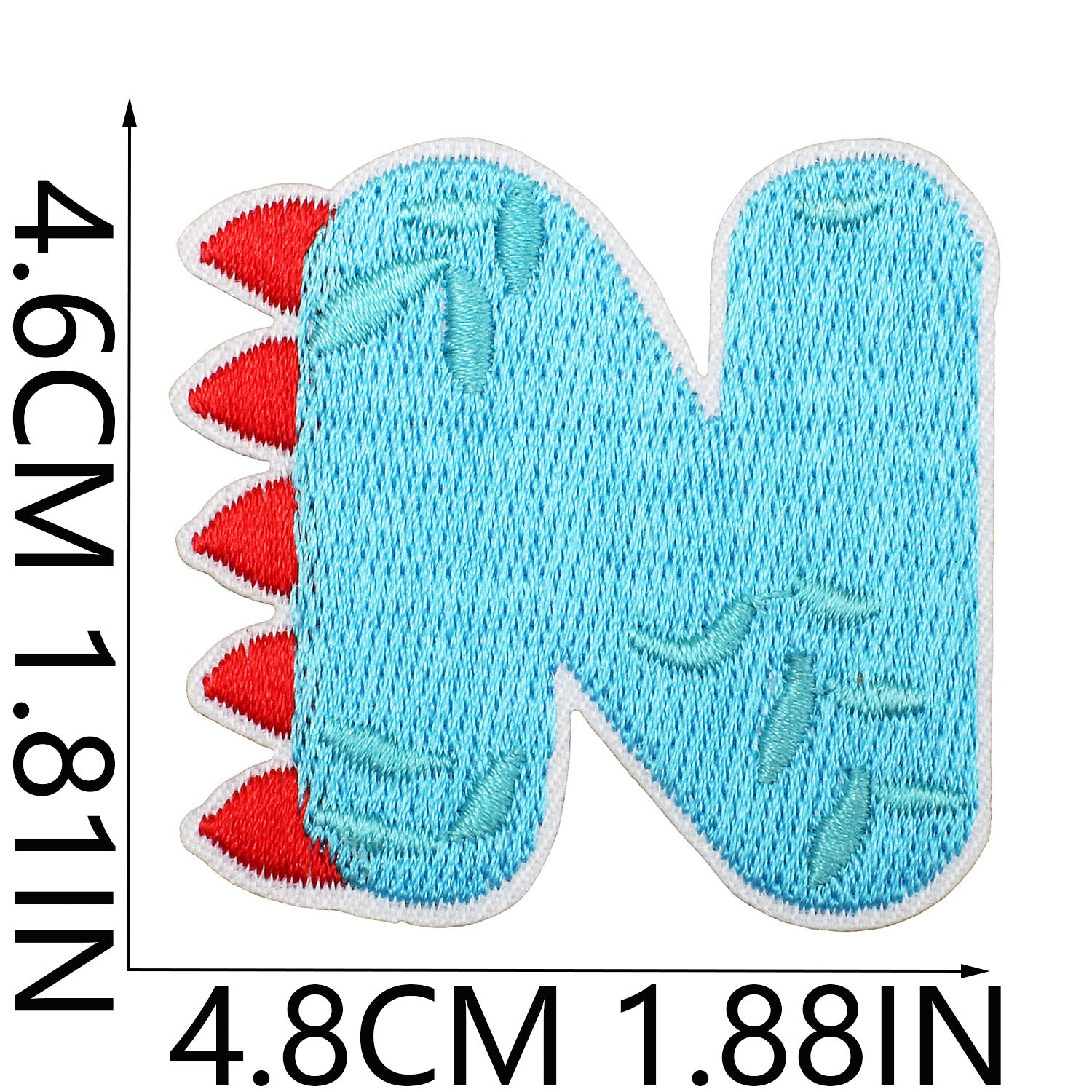 Wholesale Dinosaur Alphabet Embroidery Patches Fun Cartoon Letters For Clothing DIY Craft Supply
