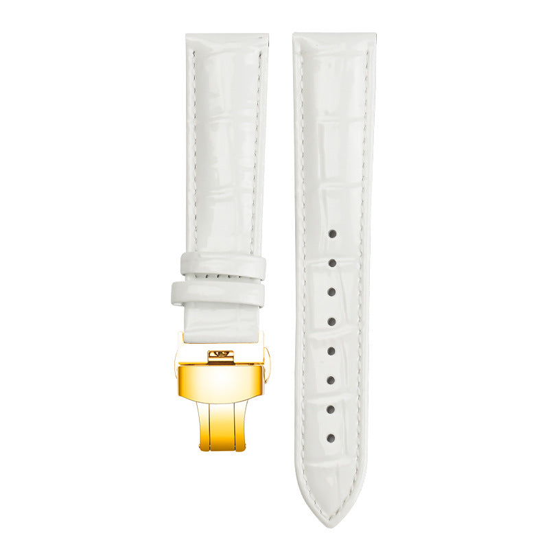 Wholesale Cowhide Lacquered and Glossy Watch Straps