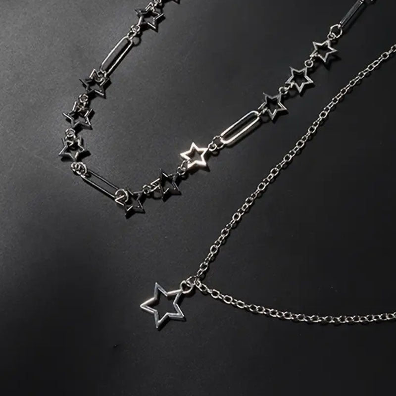 Wholesale Star Layered Necklace Set