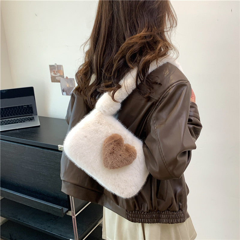 Wholesale Autumn and Winter Plush Bag Single Shoulder Fur Bag