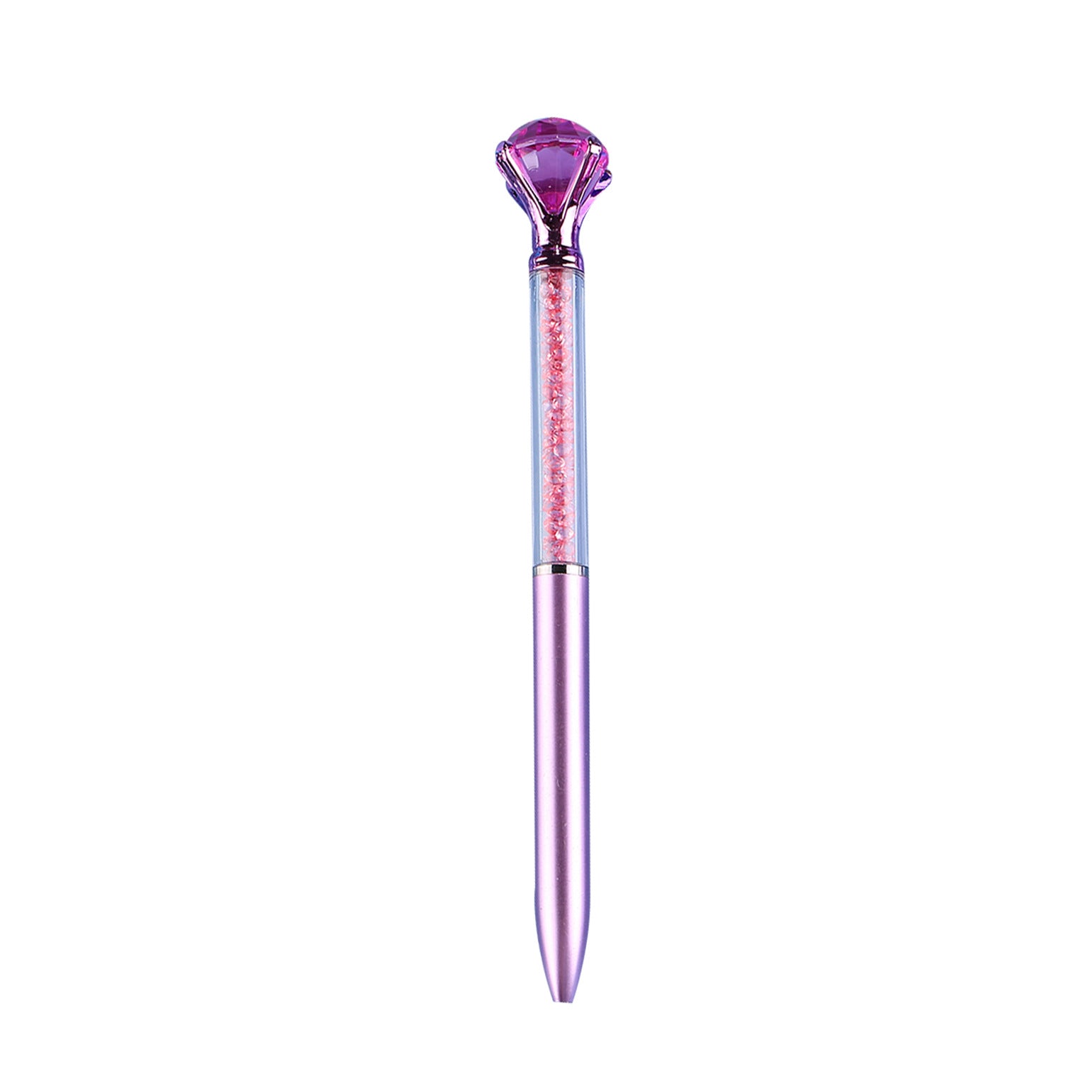 Wholesale Imitation Metal Rod Large Diamond Colored Crystal Quicksand Broken Diamond Plastic Ballpoint Pen