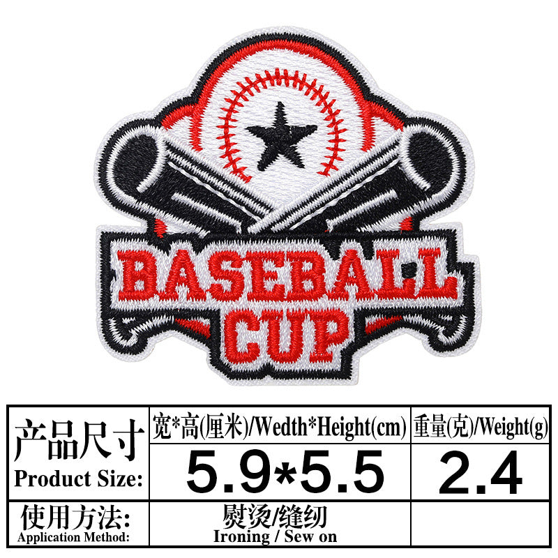 Wholesale Cartoon Baseball Football Embroidery DIY Patches