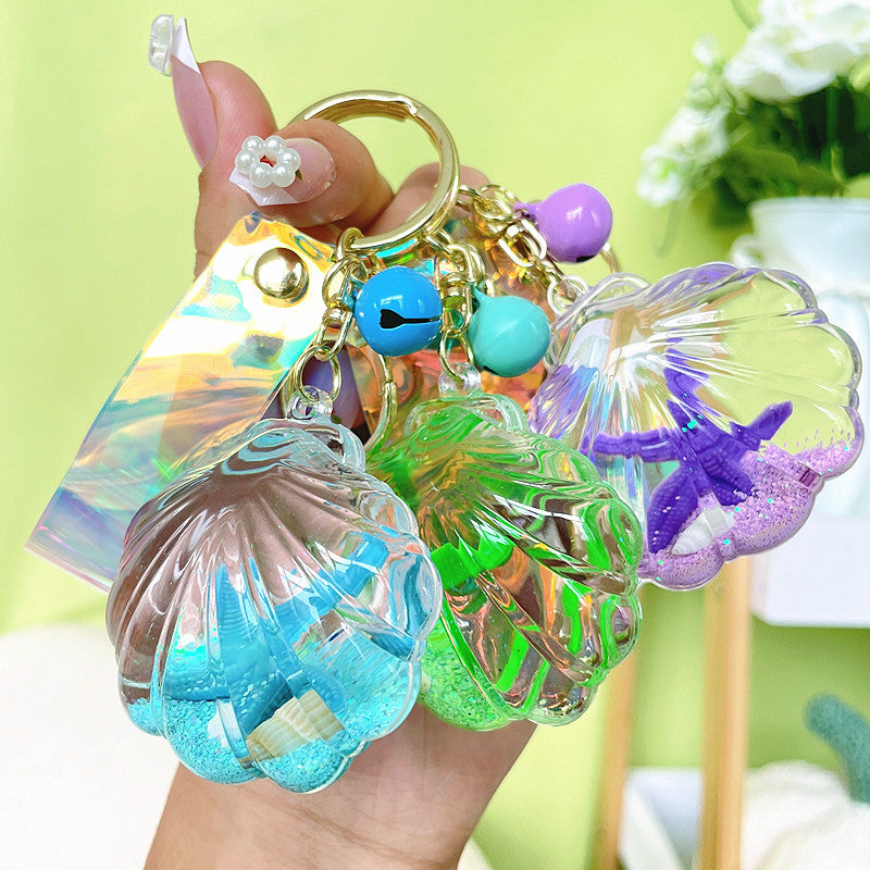 Wholesale Acrylic Starfish Shell Keychain