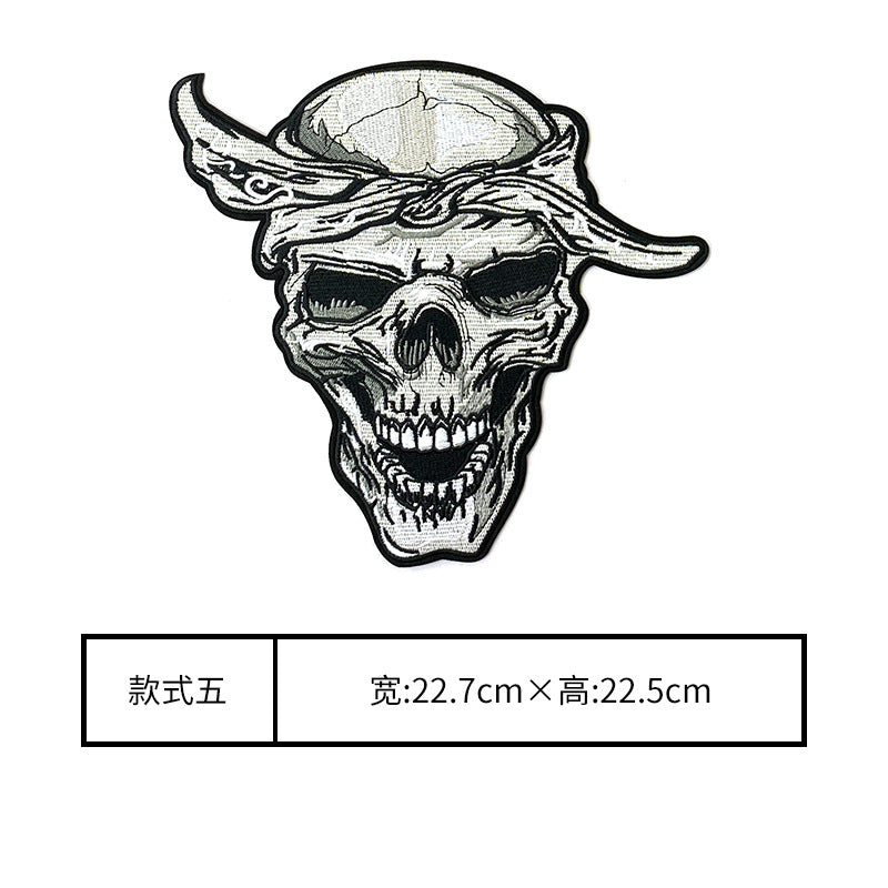 Wholesale Large punk style clothing embroidery DIY Patches