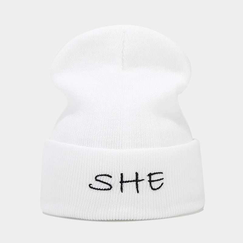 Wholesale 2023 Autumn and Winter New Mom and Dad Couple Letters Embroidery Knitted Hat Woolen Hat