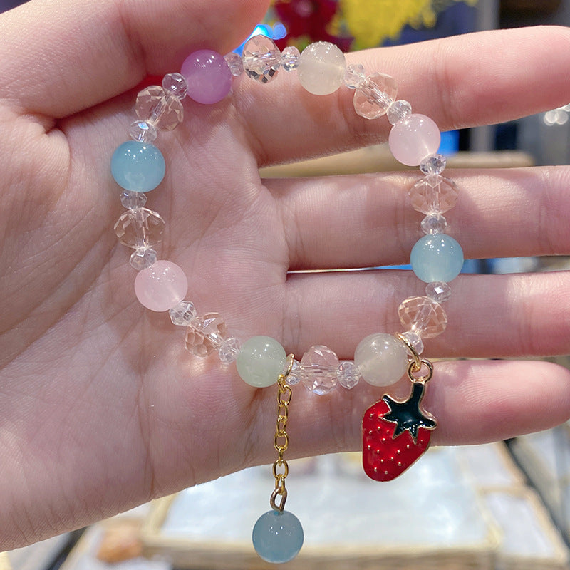 Wholesale Kids Cute Crystal Student Style Cartoon Girlfriend Bracelet