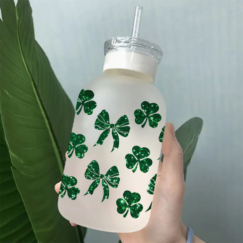 Wholesale Green St. Patrick's Day Series 16oz Cup UV DTF Wraps