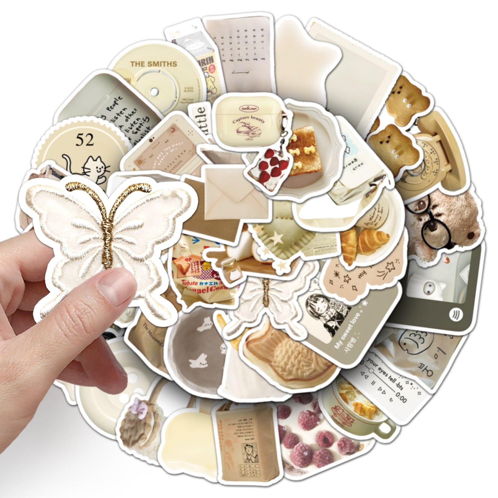 Wholesale 50 Cartoon Oat Latte Dessert Doodle Stickers
