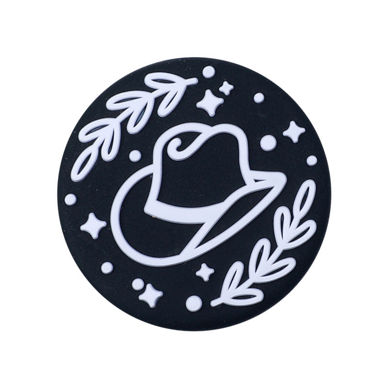 Wholesale 20pcs   Cowboy silicone beads  Focal Beads