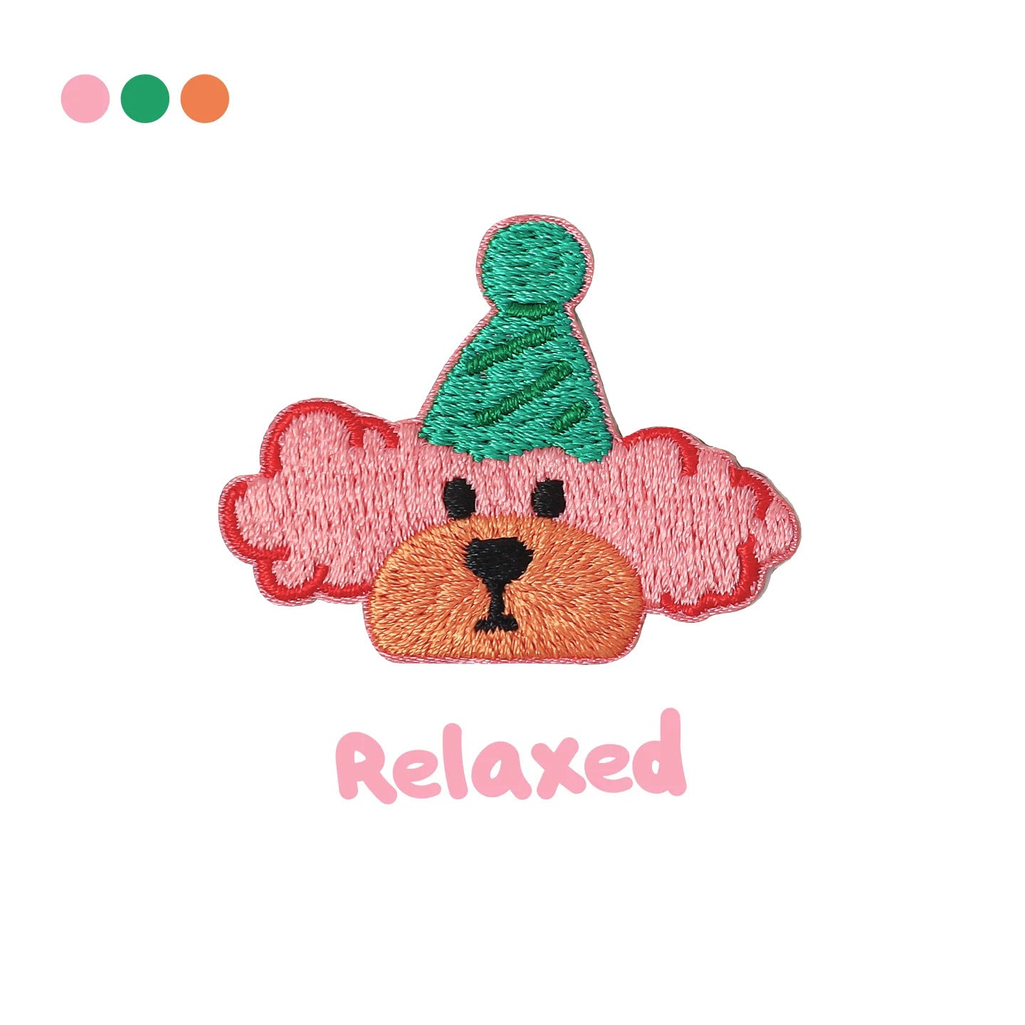 Wholesale Cartoon Hat Dog Self-adhesive Embroidery Sticker DIY Patches