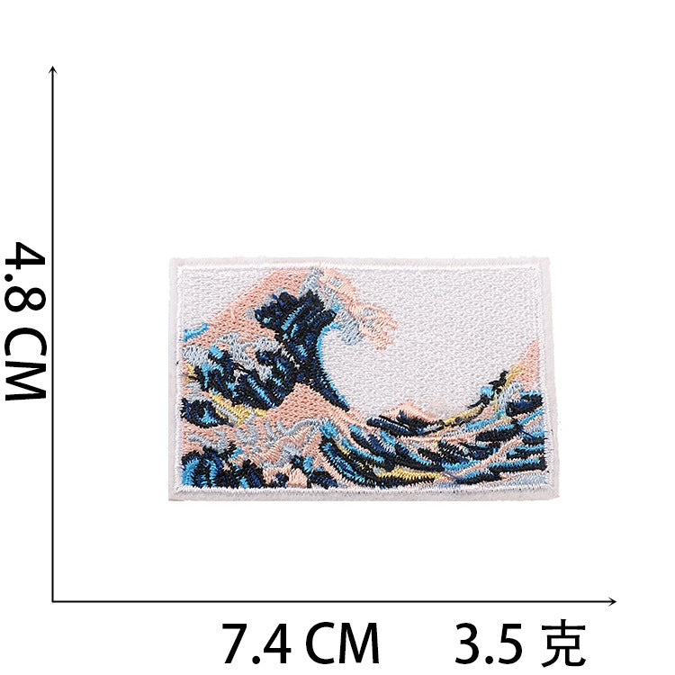 Wholesale Modern Iron On Embroidered Patch Set Astronaut Spaceship Cartoon Mushroom Designs Trendy Clothing Accessory For Gift Resale