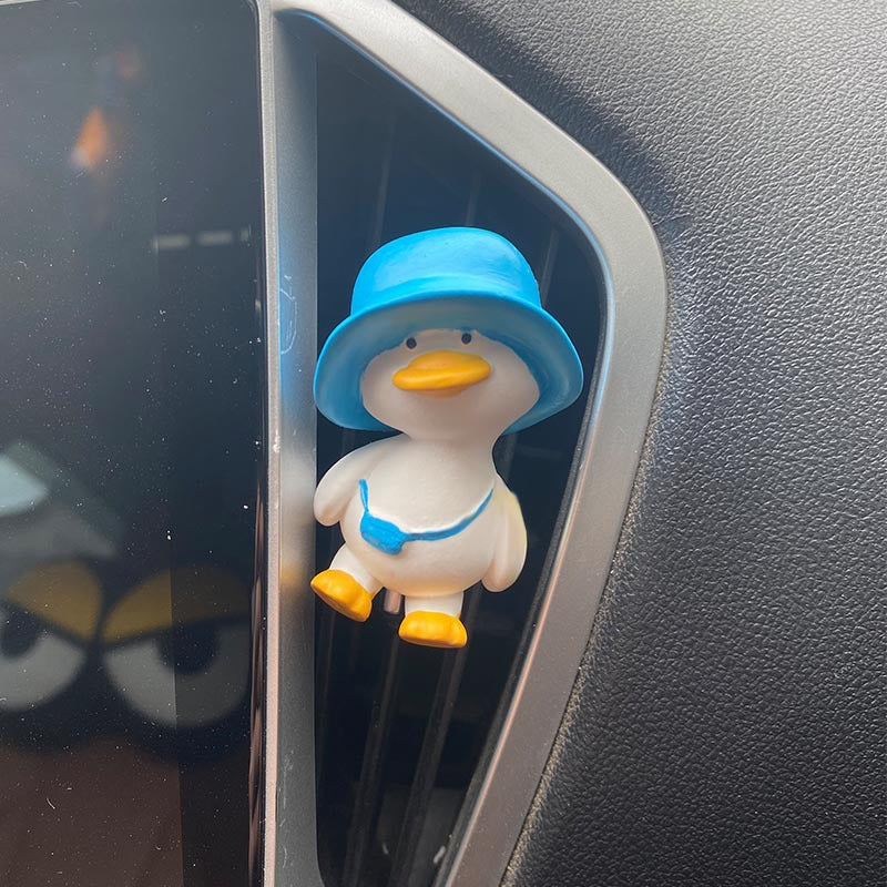 Wholesale Gypsum Cute Duck Car Aromatherapy Expanding Fragrance Stone Pendant