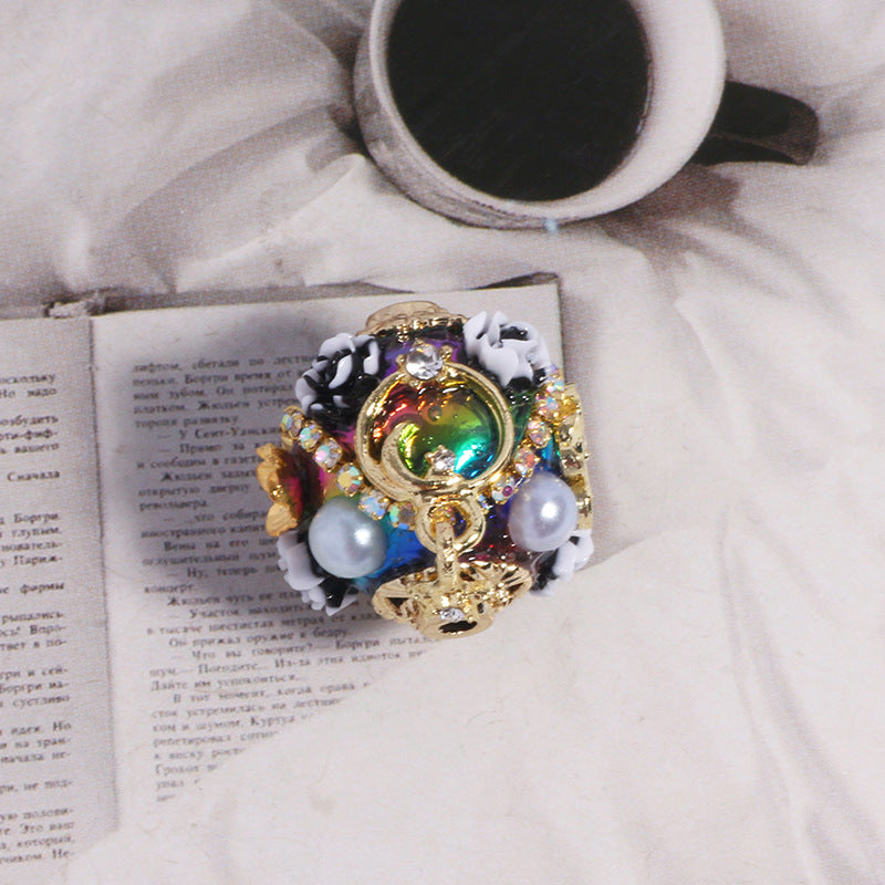 Wholesale 5pcs/pack Heavy Industry Creative Diamond Ball Loose Beads DIY