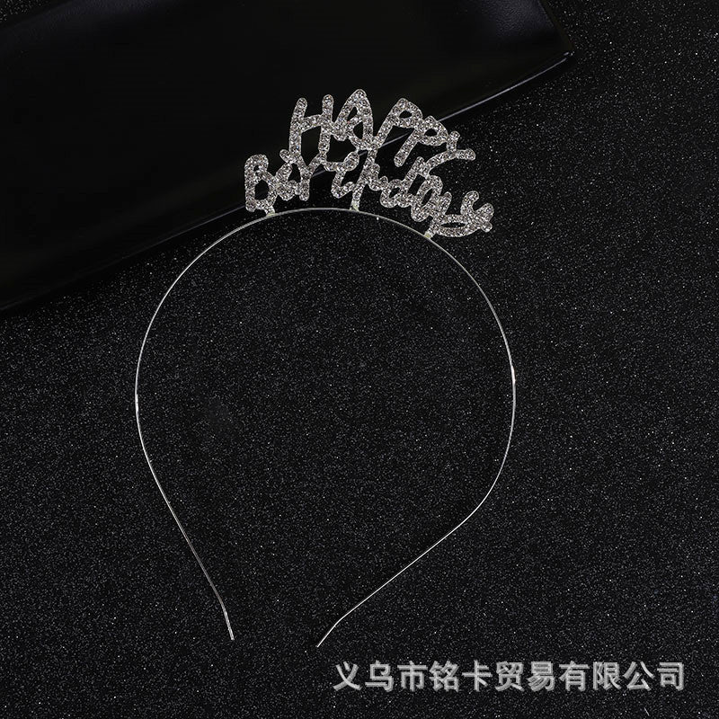 Wholesale Wholesale happy birthday birthday party headdress headband