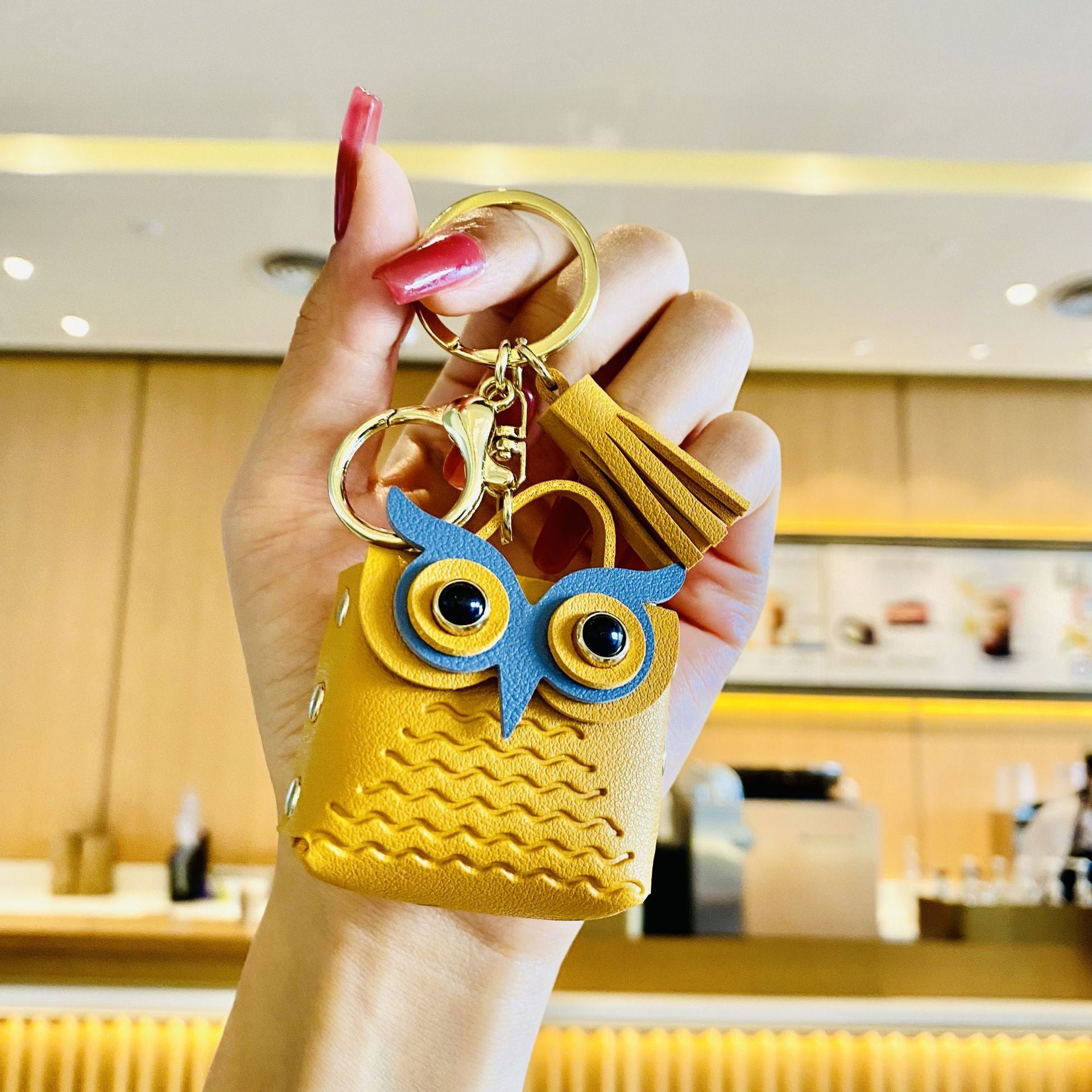 Wholesale Owl Zero Wallet PU Keychain